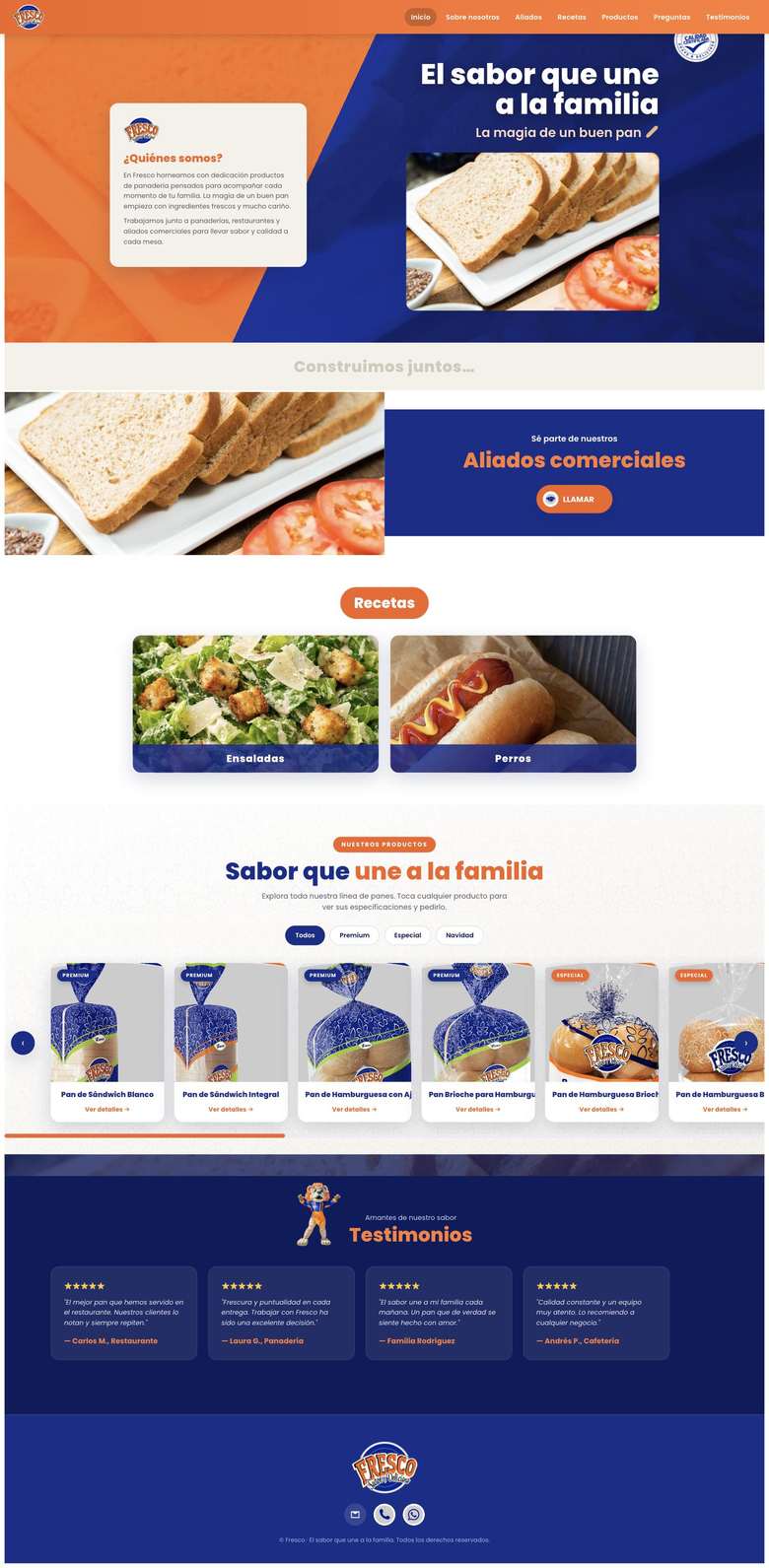 Sitio web de Fresco